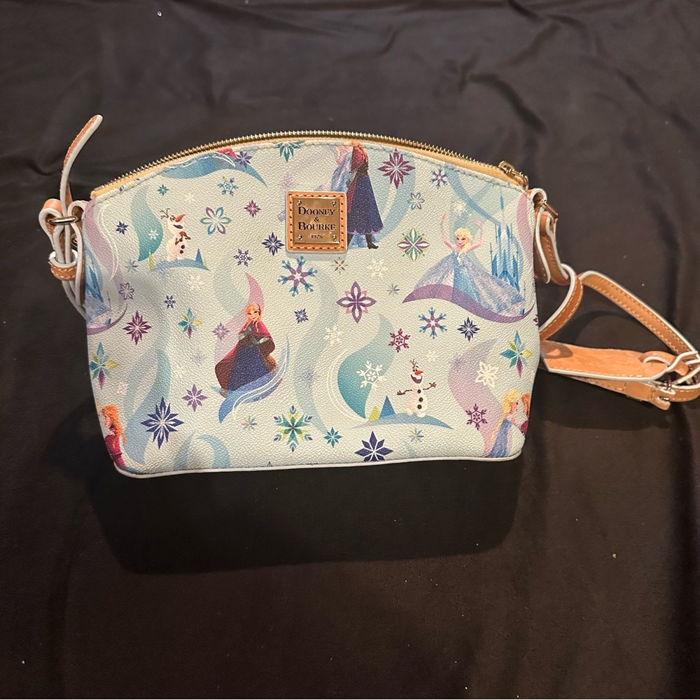 Disney Dooney & Bourke Frozen Elsa Anna Olaf Crossbody Purse Retired Edition - Picture 5 of 7